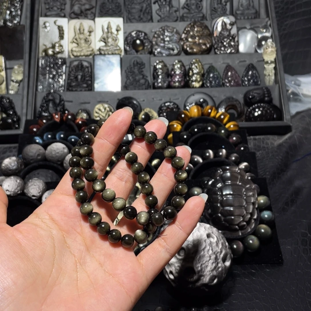 I***。黑曜岩未镶嵌珠宝奇石