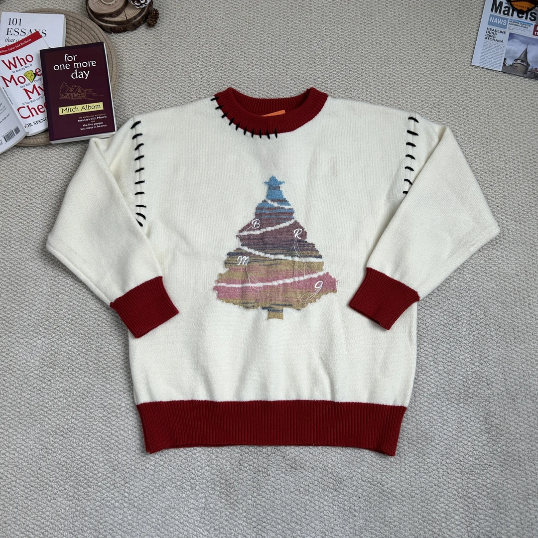 2025早春新款时尚休闲卡通毛衣针织长袖8790