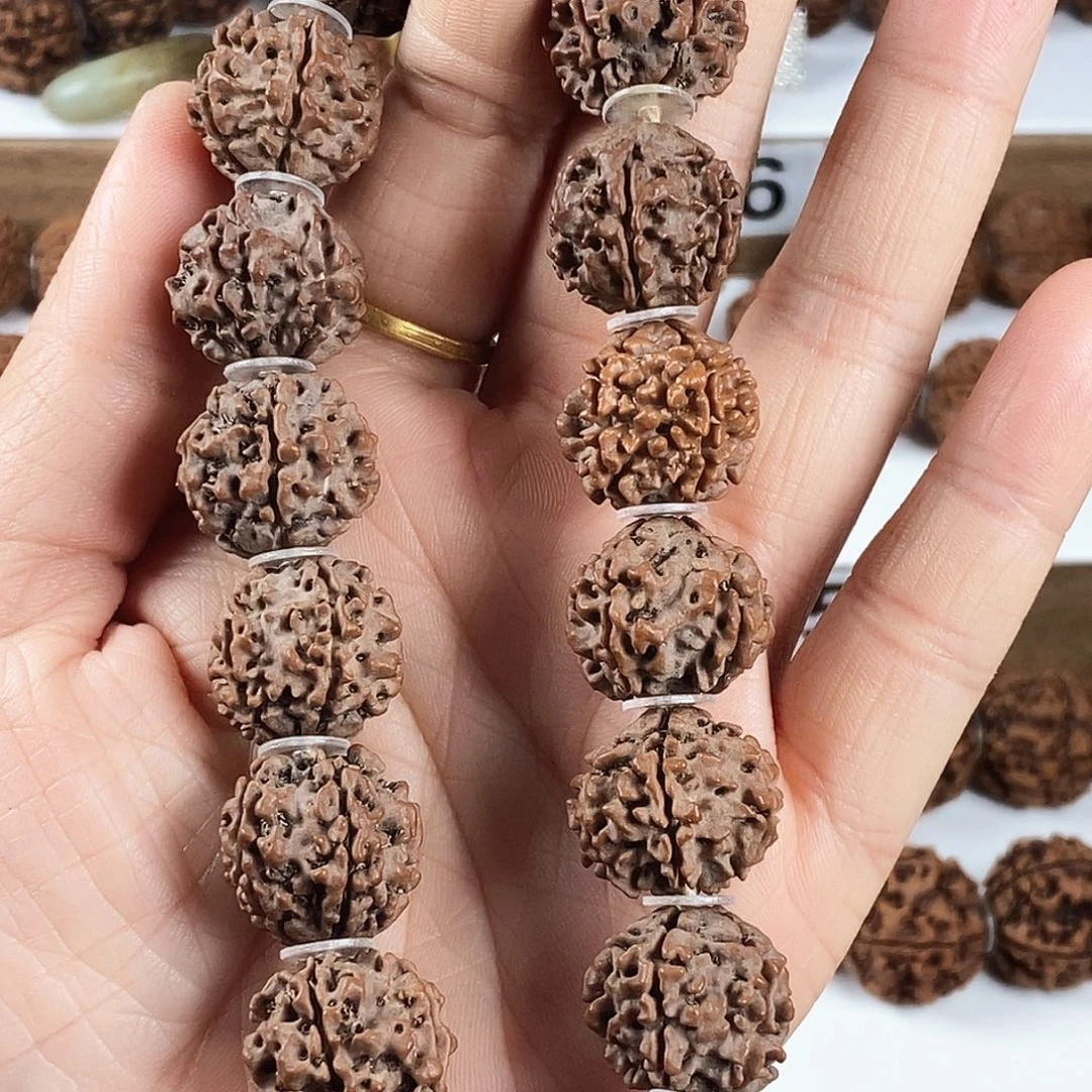 金刚菩提手串原生态红皮铁籽疙瘩肉