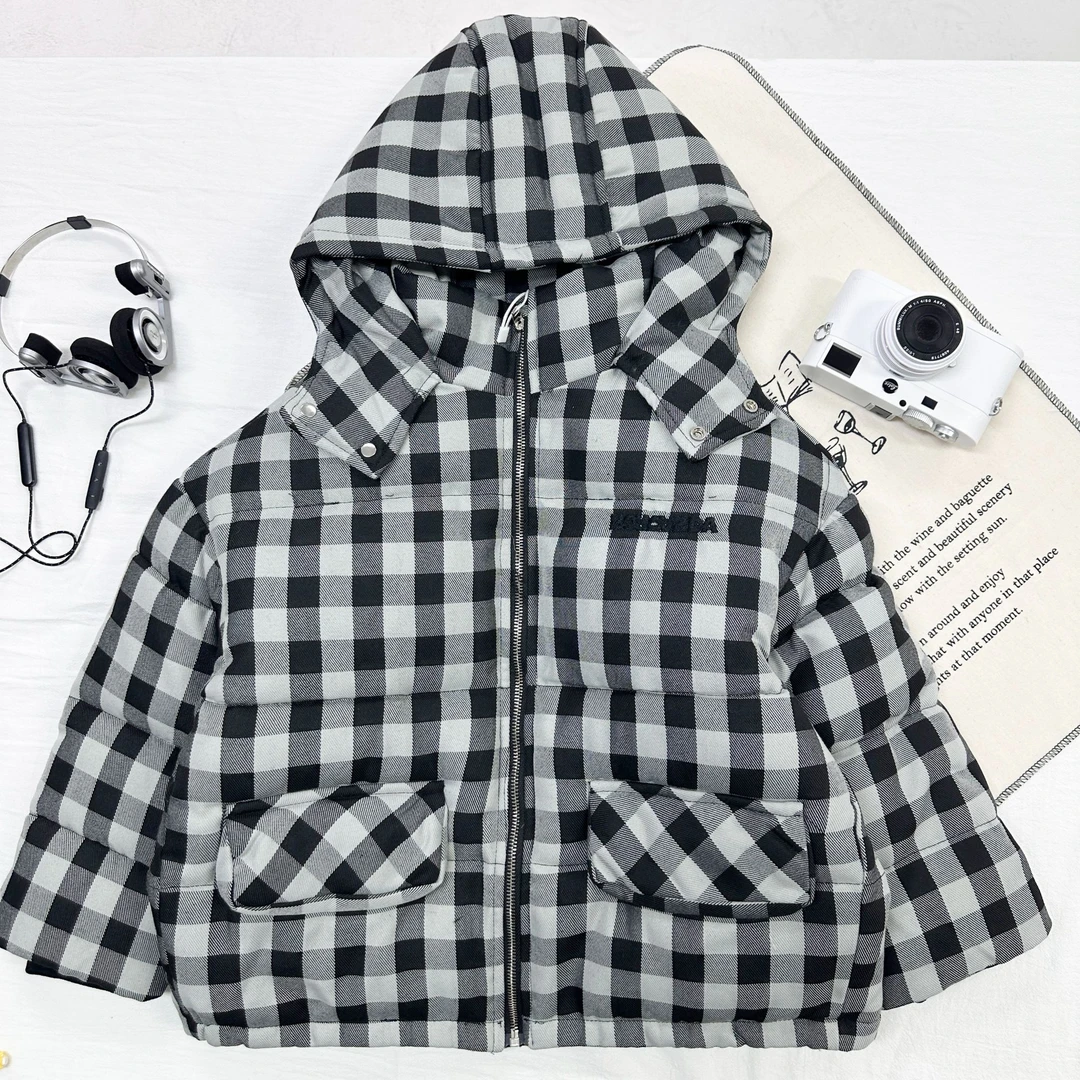 若大王时尚百搭童装休闲格子外套 1085