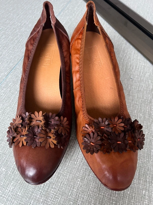 花朵民族风春季蝴蝶结民族单鞋休闲鞋欧若精灵风