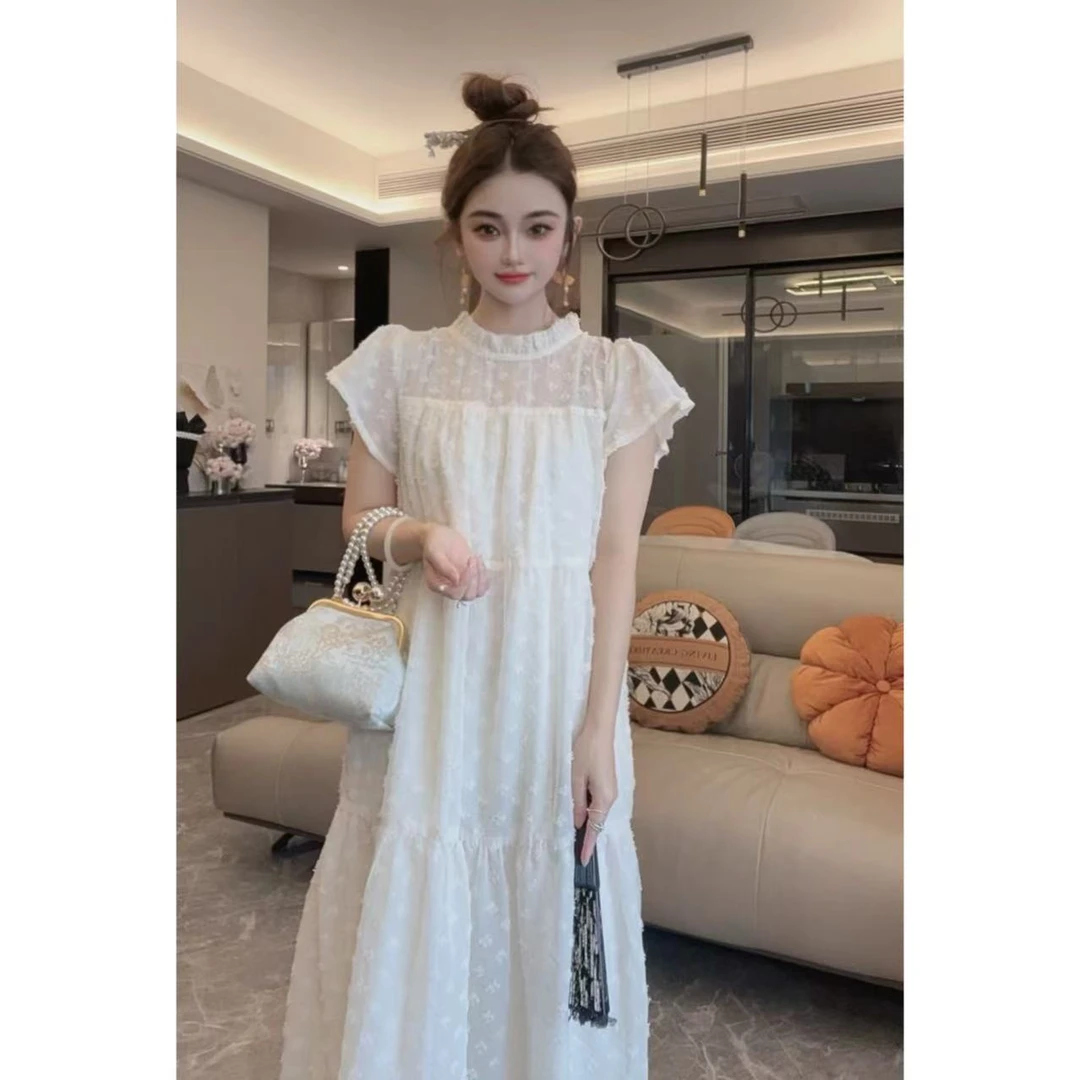 【半夏专属】夏季新款高端大牌时尚气质温柔风中长款连衣裙8284