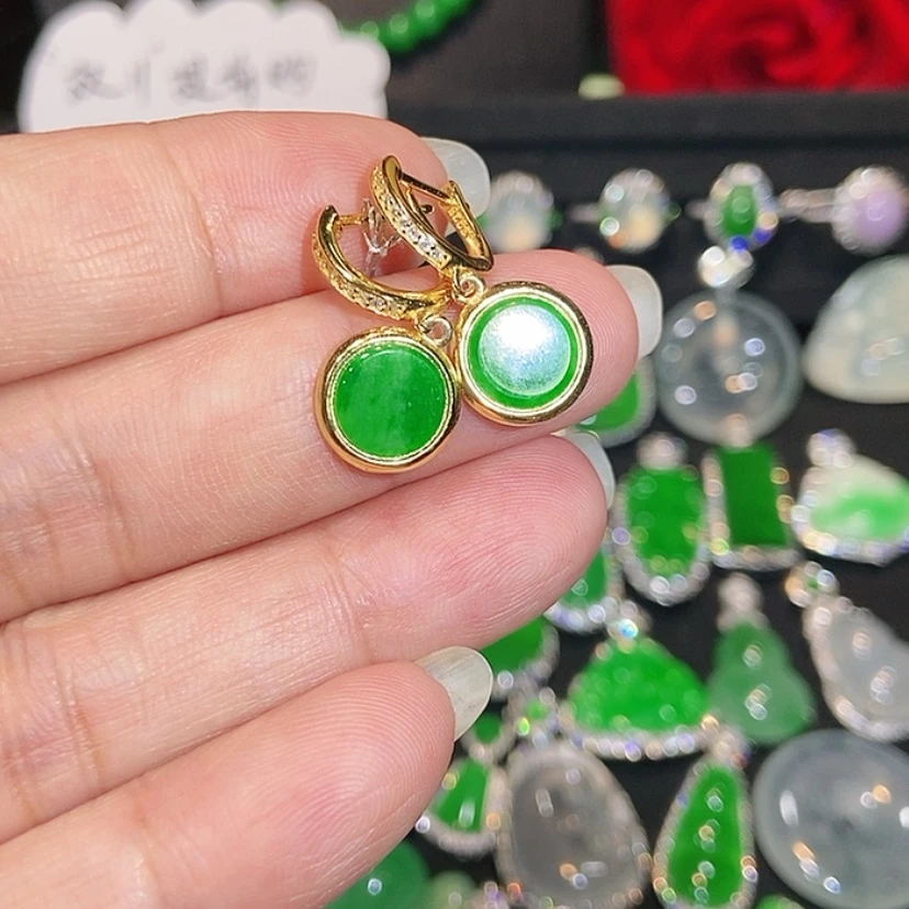 【闪购商品】未镶嵌翡翠耳饰天然翡翠