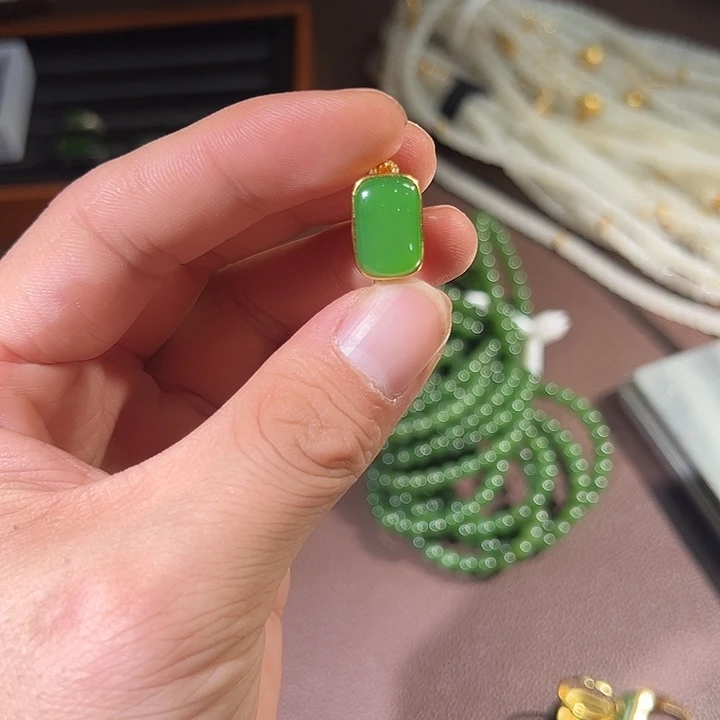 和田玉（糖玉）银S925镶嵌笔搁有封底