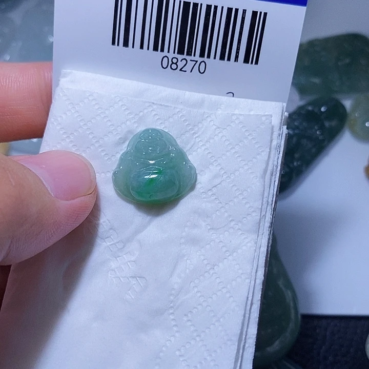 翡翠未镶嵌颈饰天光墟翡翠市场现金代购