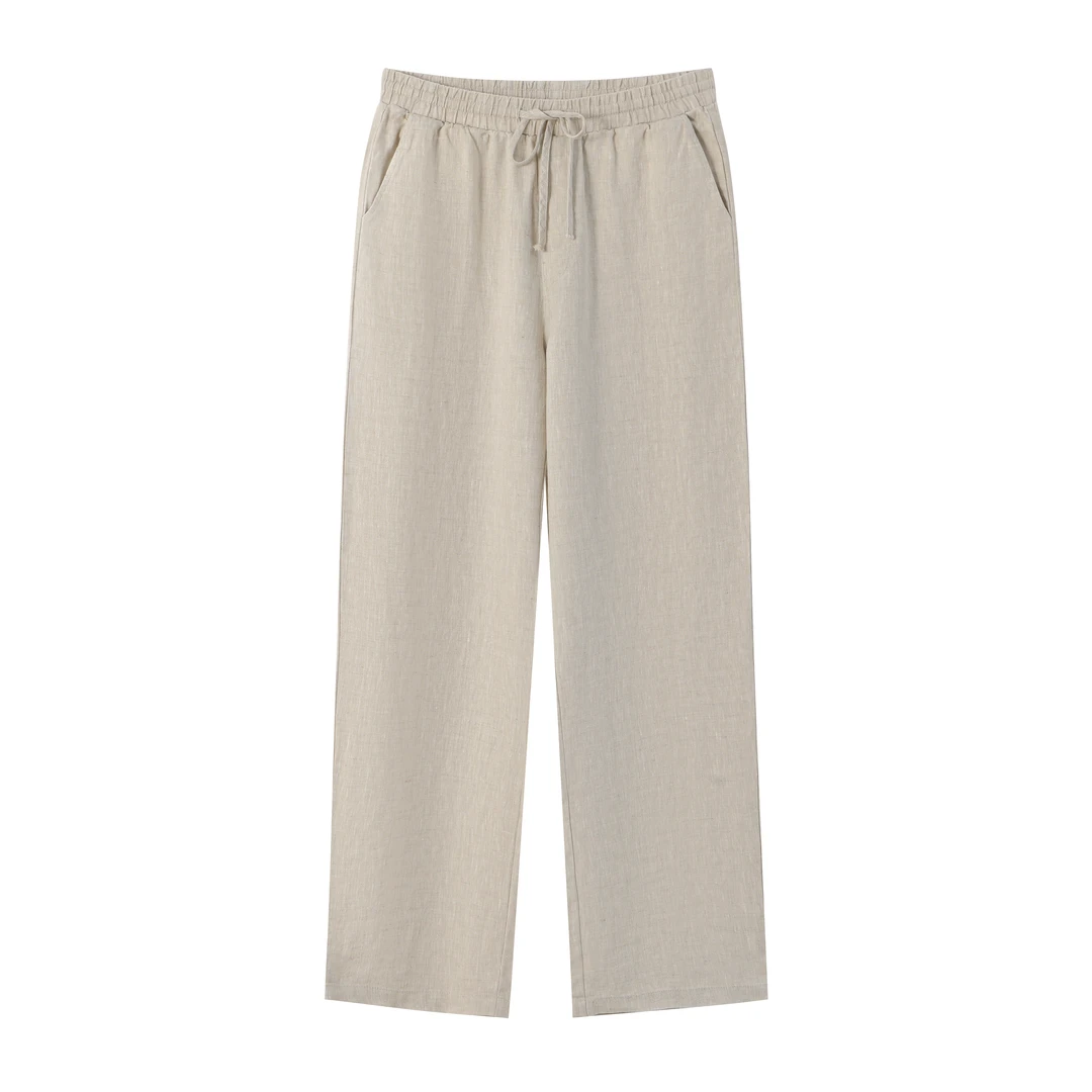 【17支100亚麻】 男士休闲亚麻长裤夏季百搭休闲裤