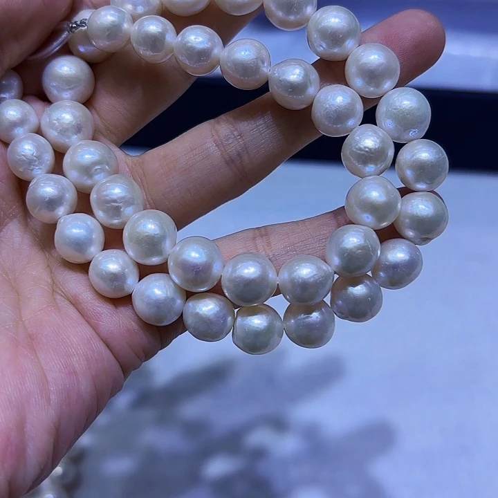 淡水珍珠银S925镶嵌颈饰