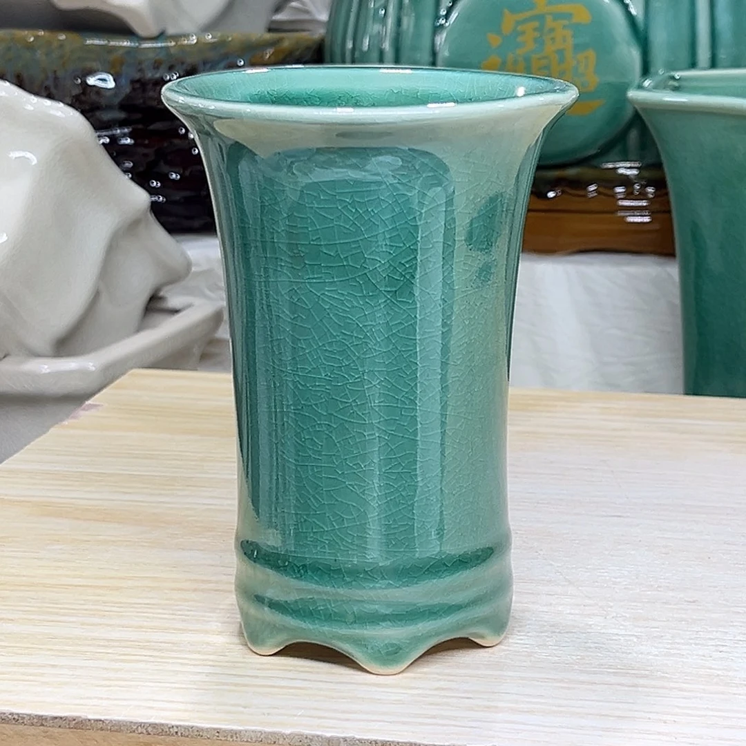 陶瓷绿植多肉微瑕花盆口径9*13