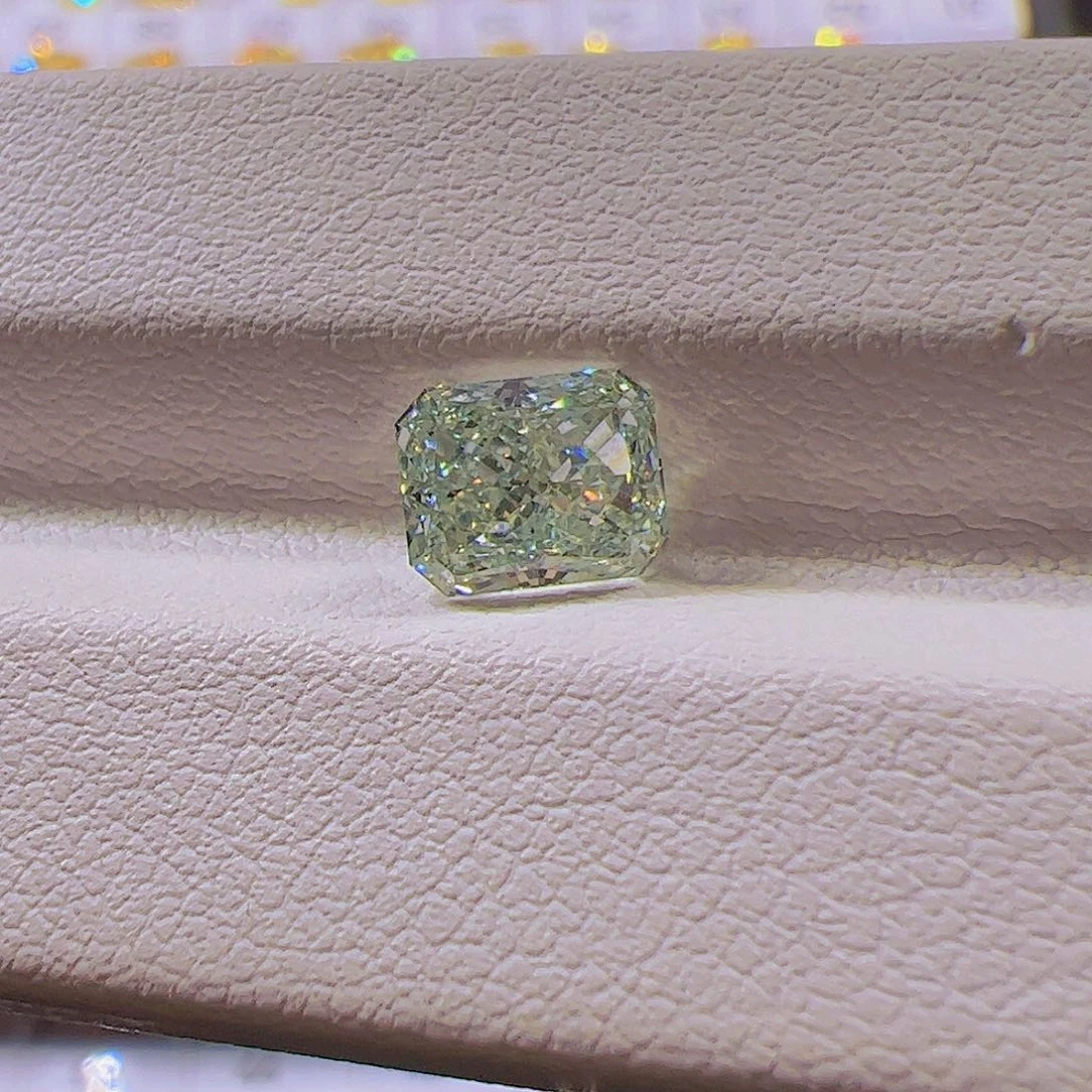 合成钻石裸石绿钻