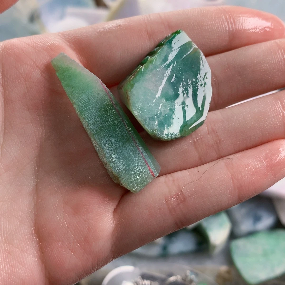 只***！翡翠散珠天然翡翠a货