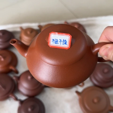 紫砂茶壶泽*小红泥料220cc