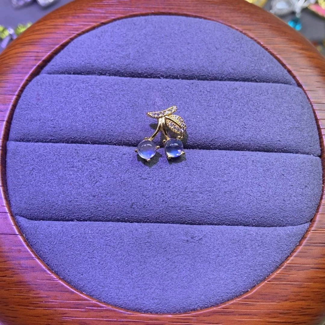 月光石吊坠(不含链)银S925镶嵌