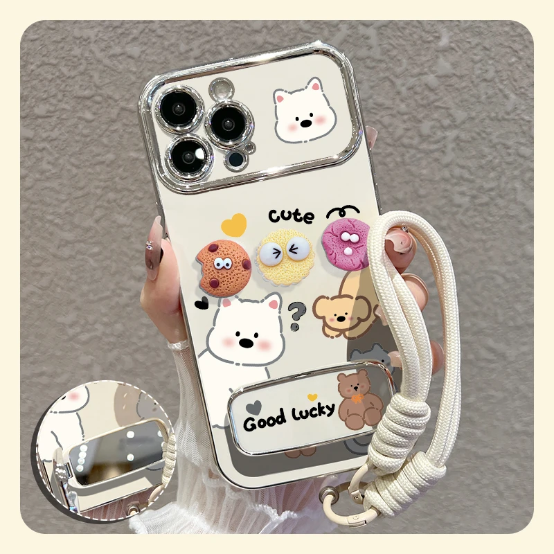 【苹果/华为/vivo/oppo/小米】适用动物饼干大视窗手机壳硅胶女防摔