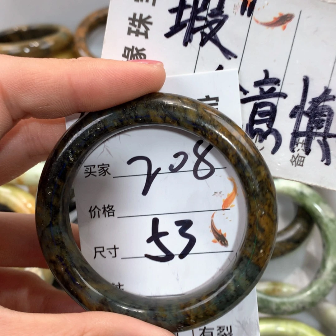 【闪购商品】合金蛇纹石玉手镯