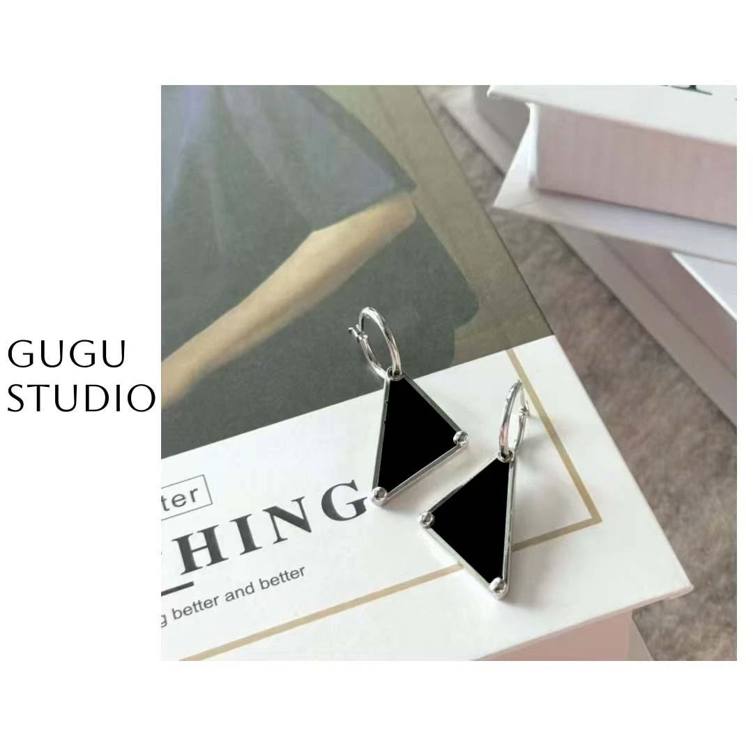 铜合金珐琅耳饰 【姑姑专属】黑色耳环简约项链 ES0475-2 JS0984