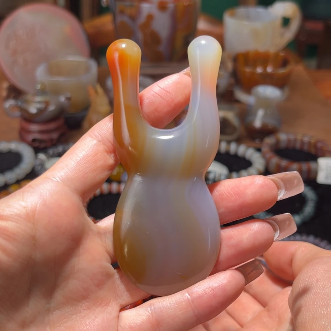 玛瑙/玉髓未镶嵌鼻刮