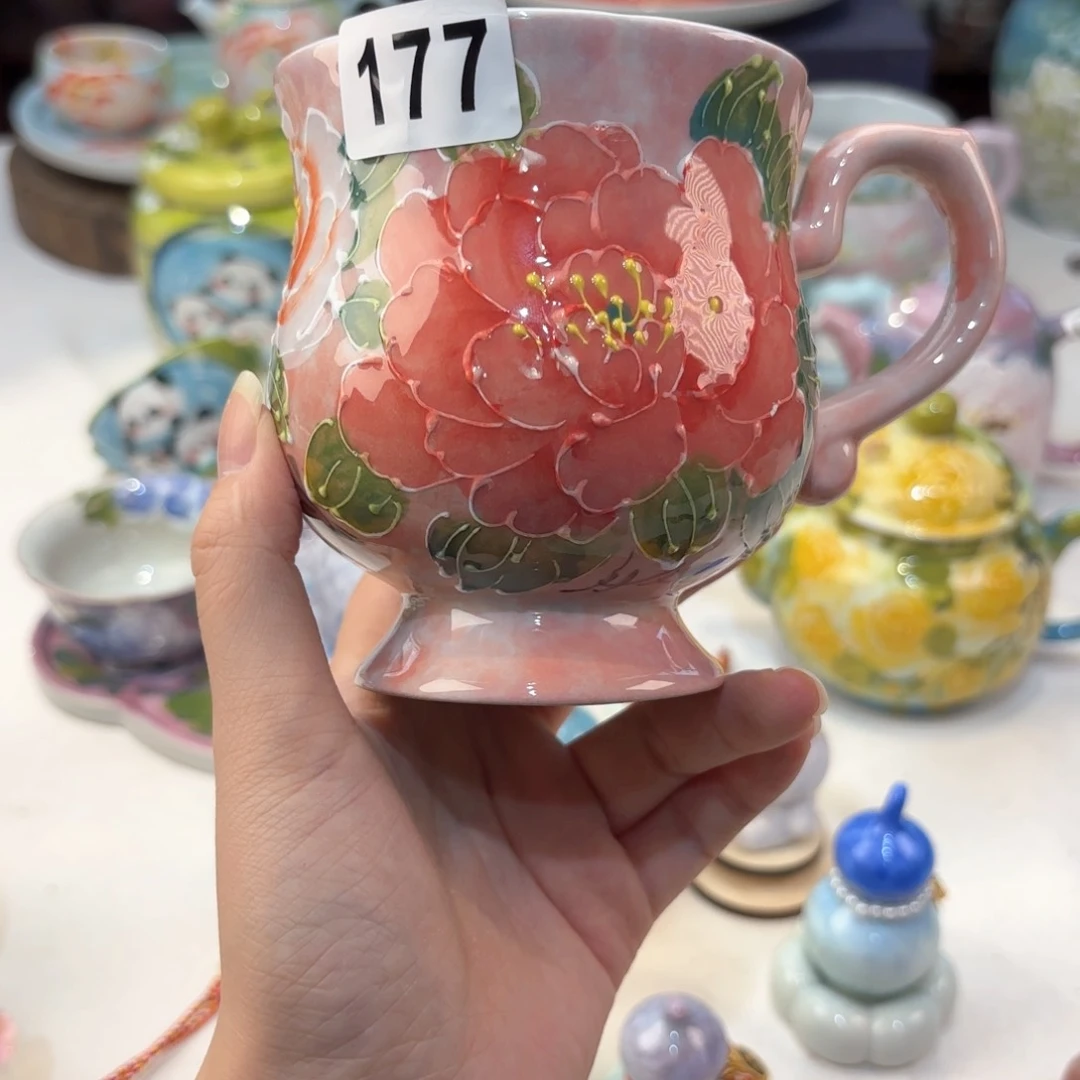 景德镇手绘高温釉下彩陶瓷茶具