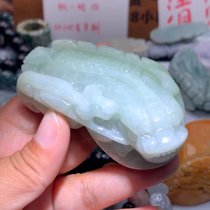 翡翠未镶嵌颈饰保真天然A货翡翠
