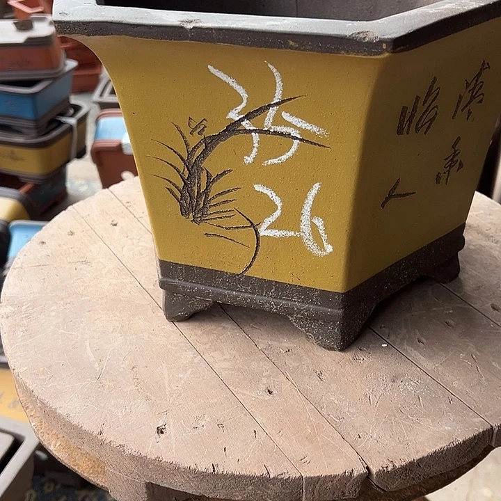 紫砂花盆透气花盆