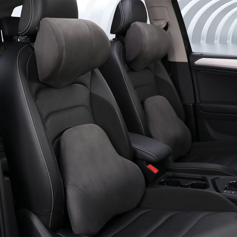 适用于【奥迪专用定制】X可调节汽车头枕腰靠颈枕四季通用通风透气