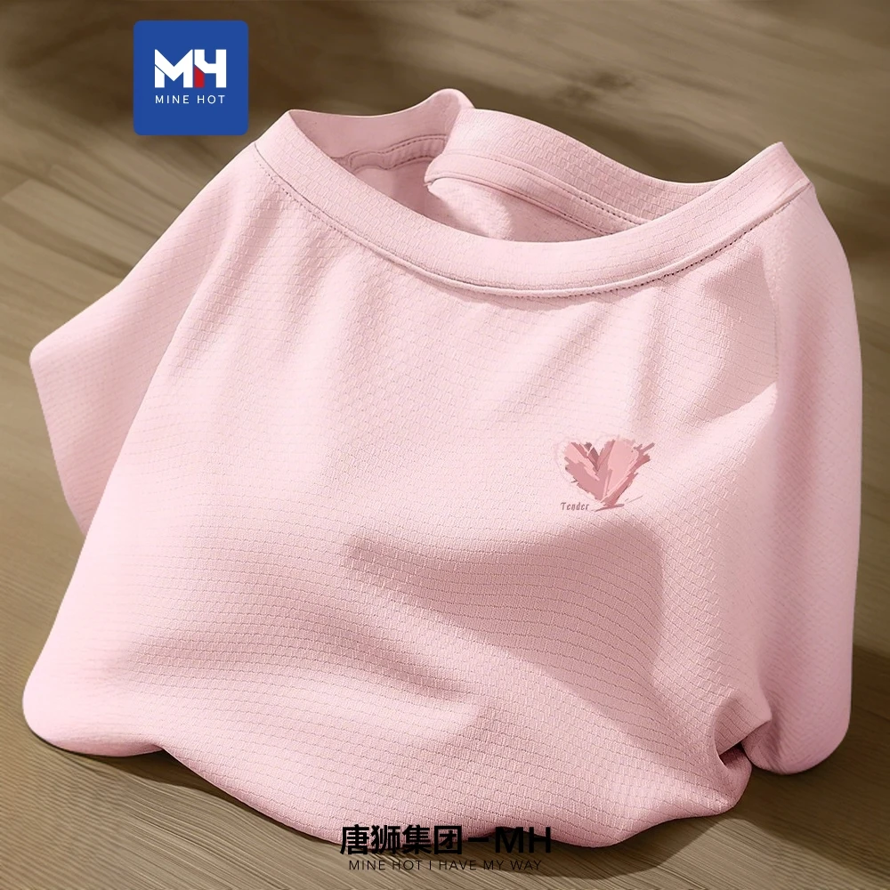 唐狮集团MH冰丝短袖女upf50+2025年夏季新款运动健身速干排汗t恤