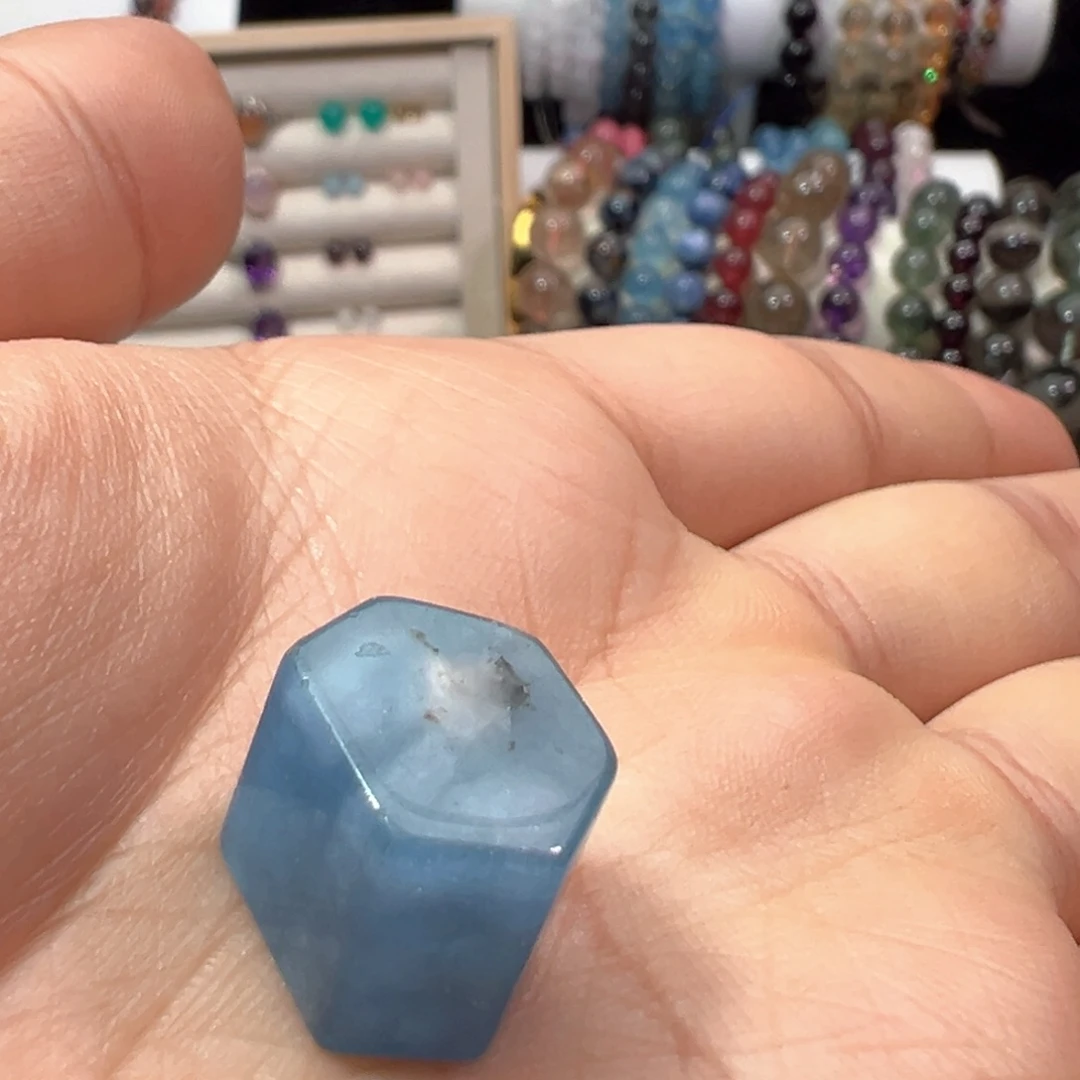 印****水晶手链未镶嵌海蓝宝随行打孔