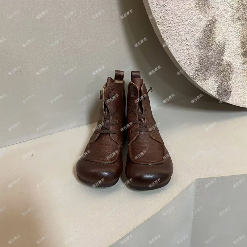 原创设计1813休闲百搭平底靴