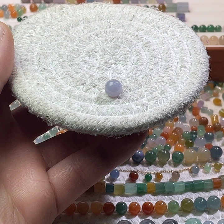 翡翠散珠未镶嵌定制翡翠卡8.8