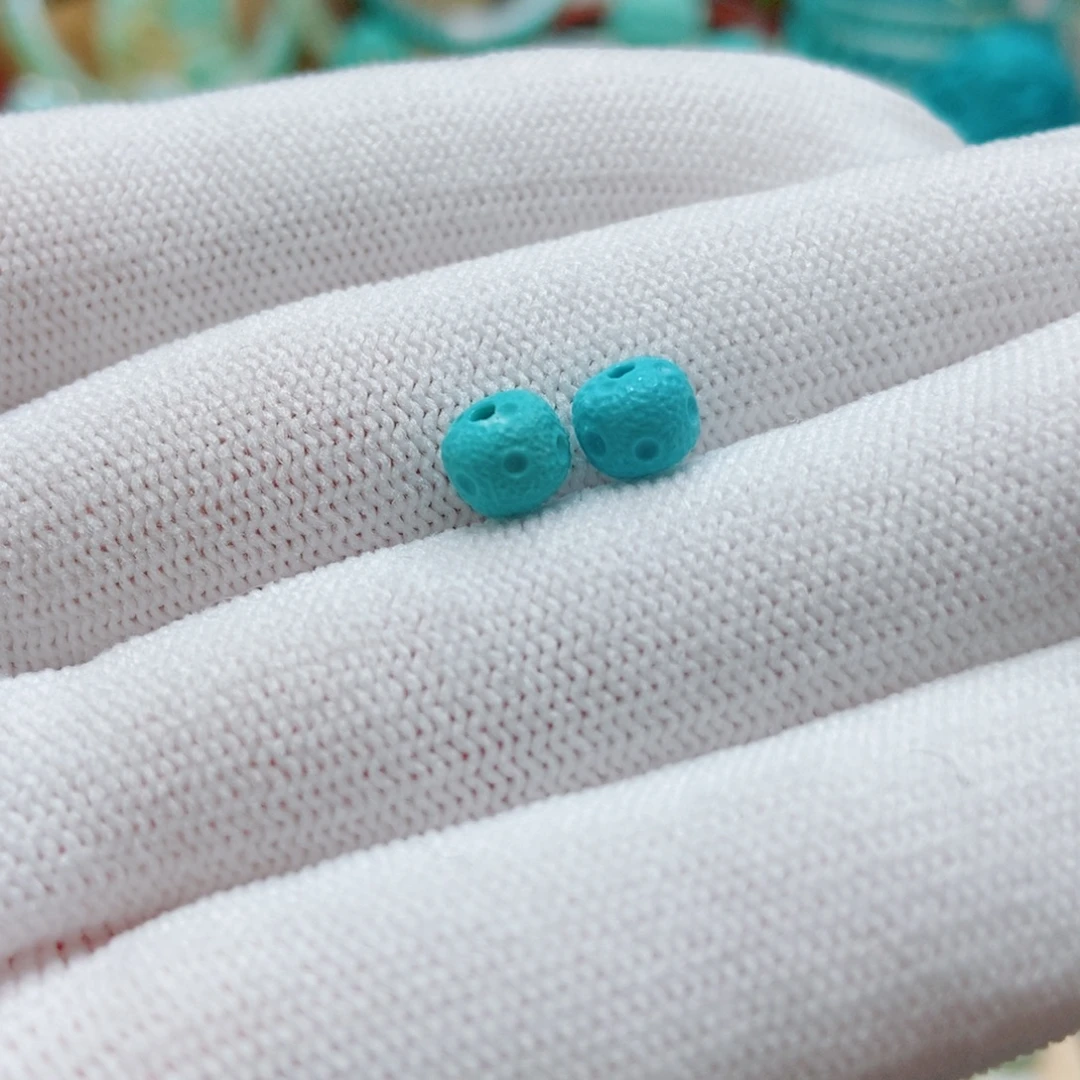 绿松石未镶嵌星球珠子6m