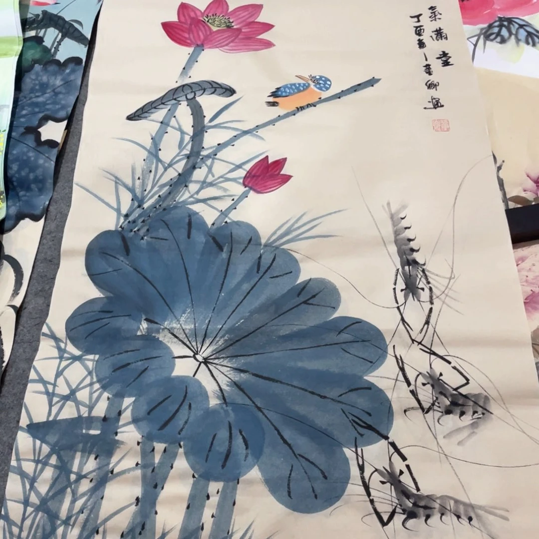 国画国画作品画心一张