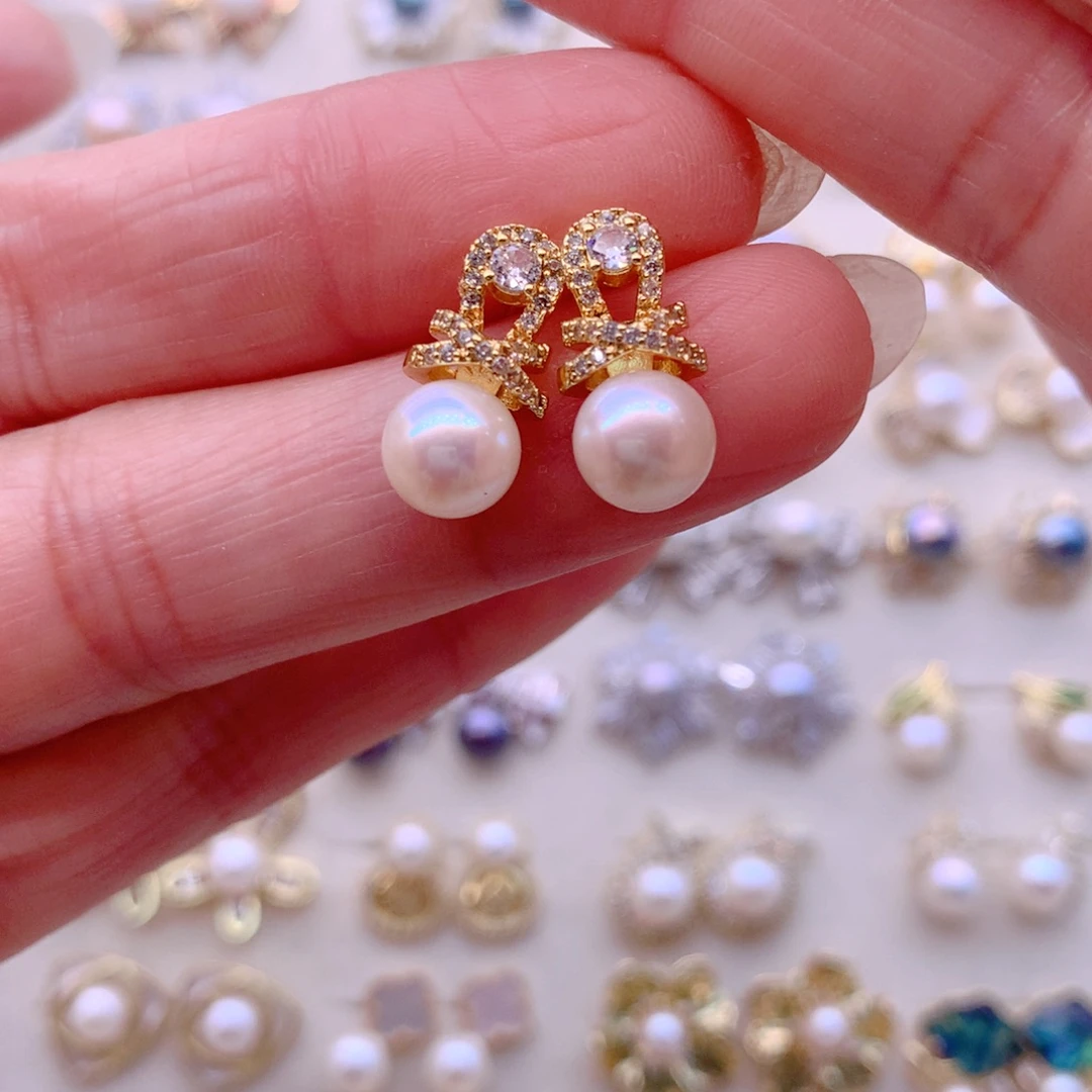 耳饰淡水珍珠合金