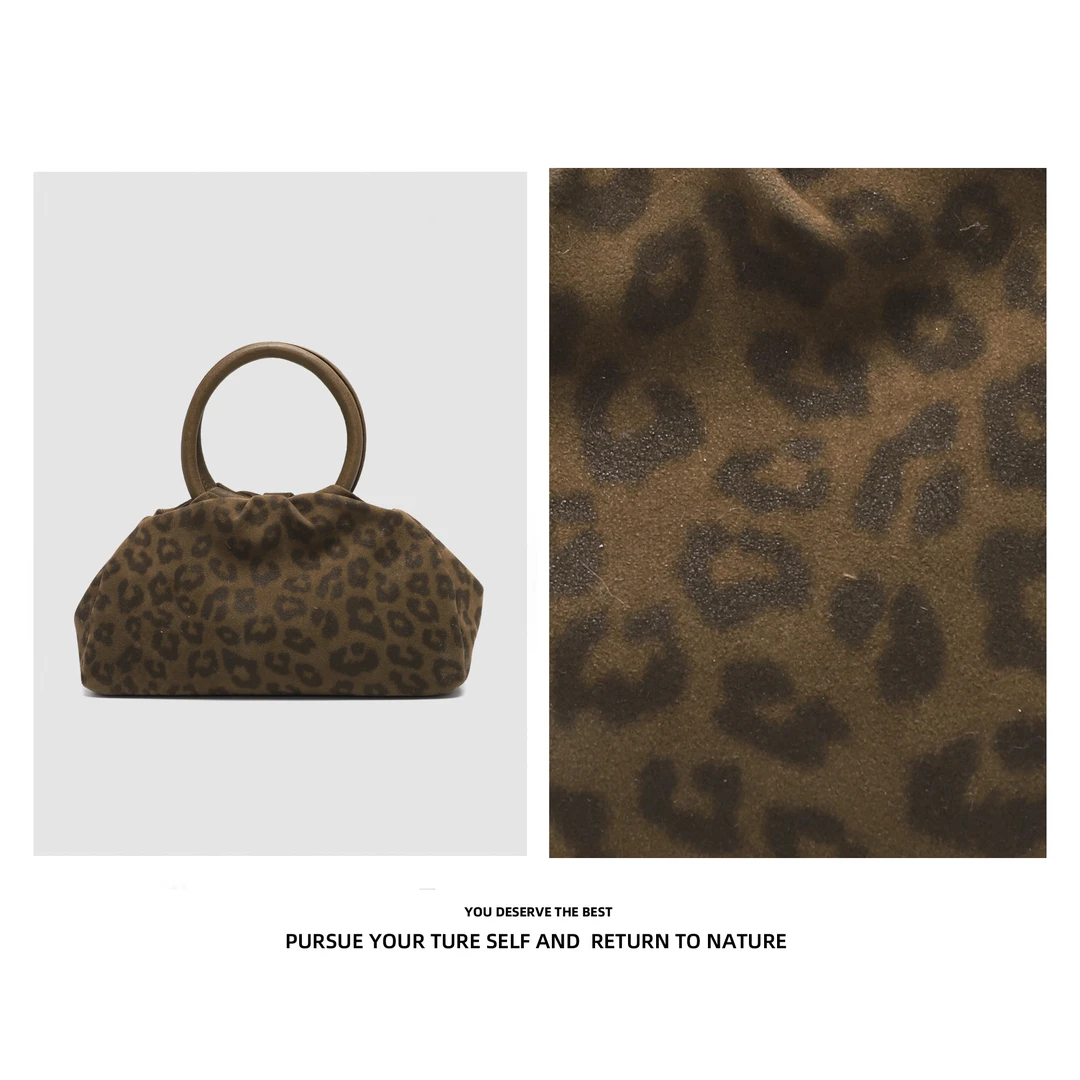 【高定新款】秋冬复古豹纹包包女时尚简约手提包潮流通勤百搭