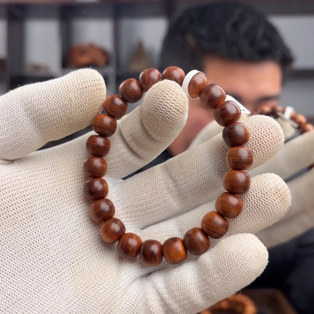 手串/手链柏木（崖柏）0910蚕丝纹泥膏料