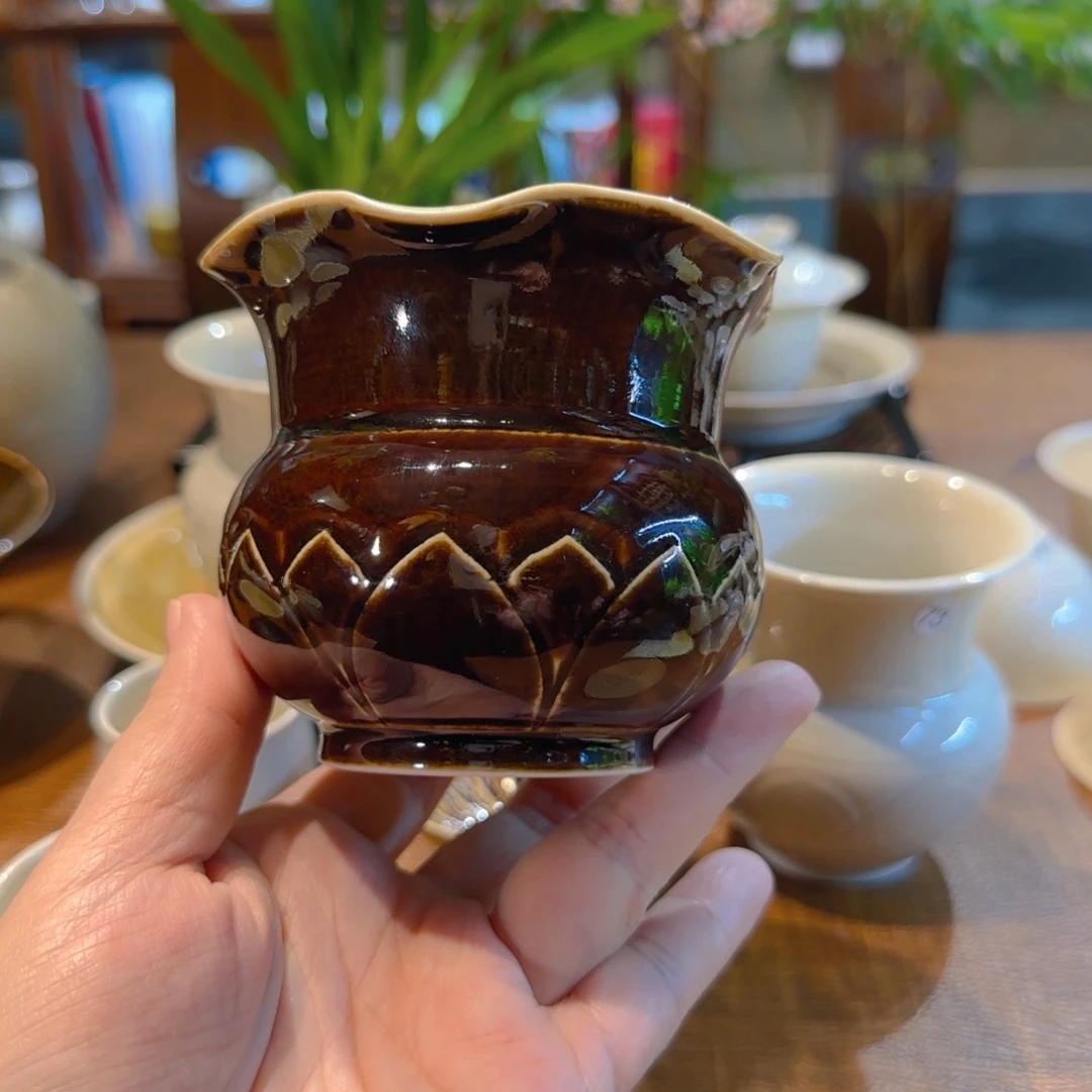 ****蓝紫定花口建水6666666666666