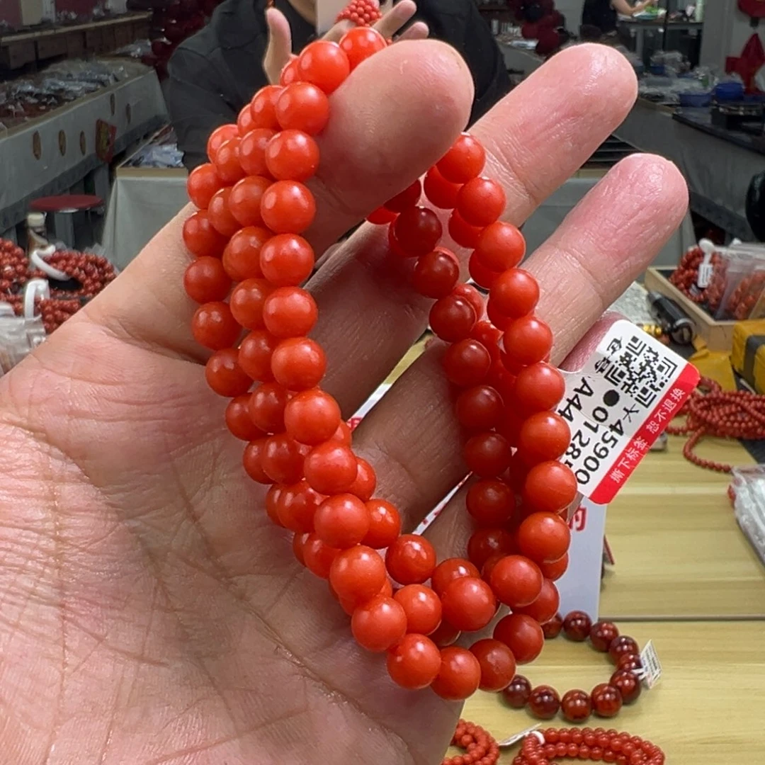 南红玛瑙买未镶嵌7mmm典藏