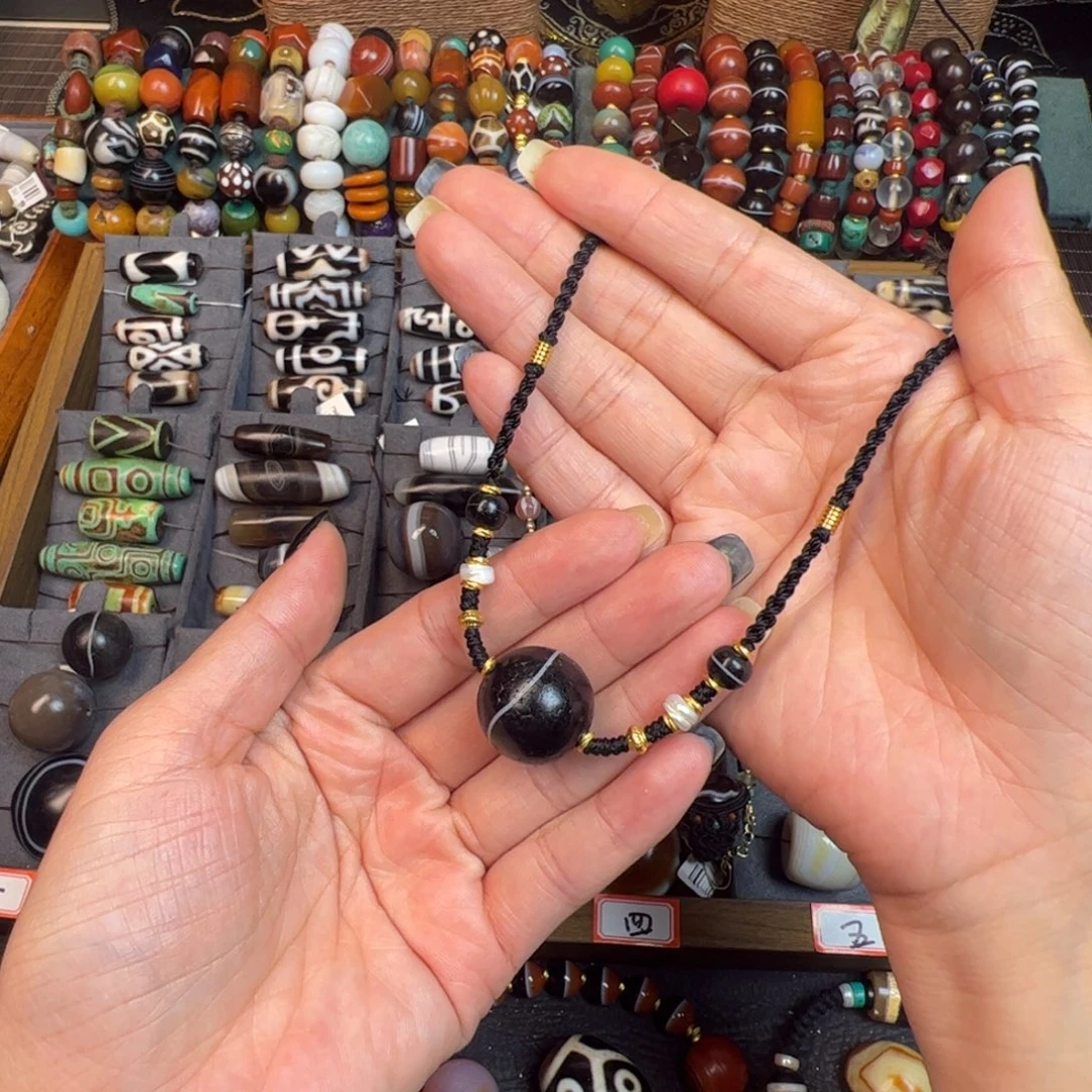 玛瑙/玉髓未镶嵌项链