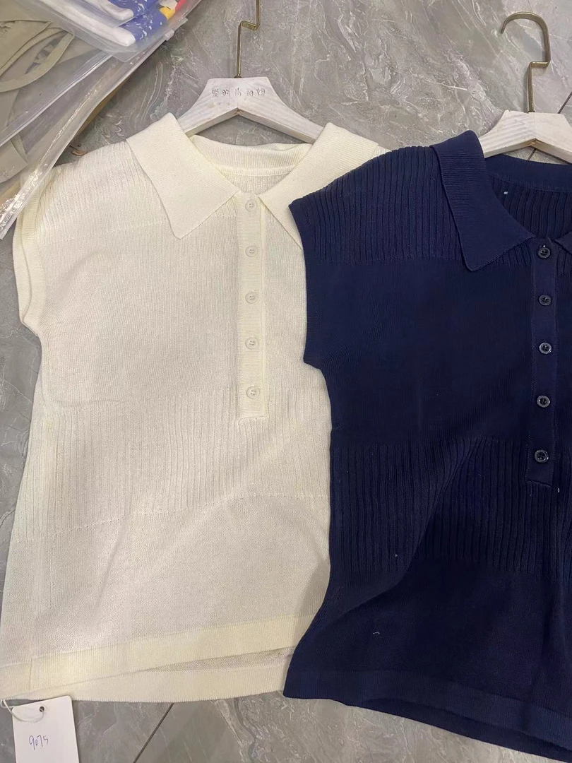 9075女士翻领针织小衫