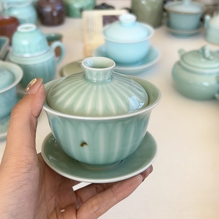 小米茶器龙泉青瓷