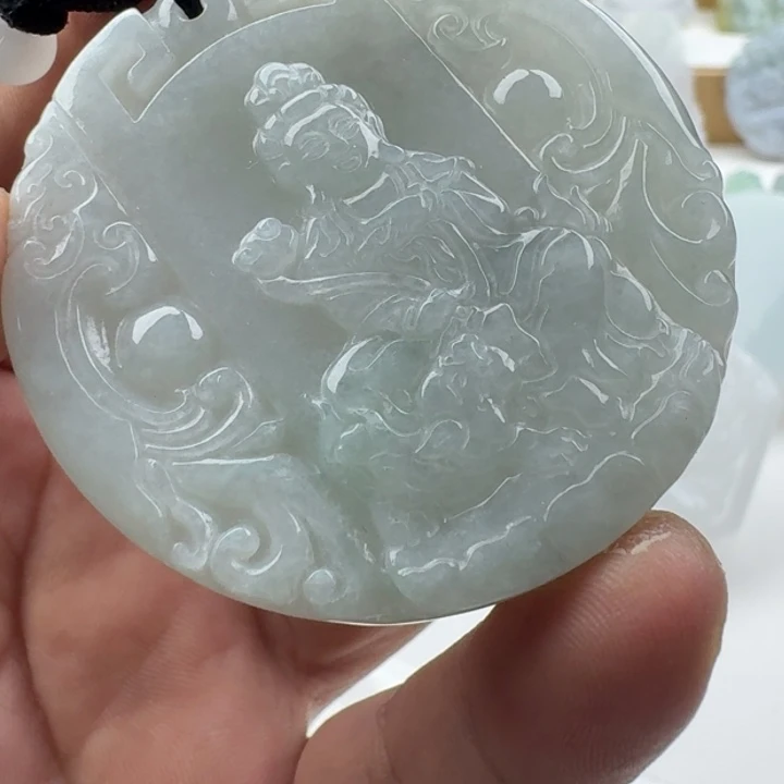 翡翠未镶嵌颈饰天然缅甸A货翡翠