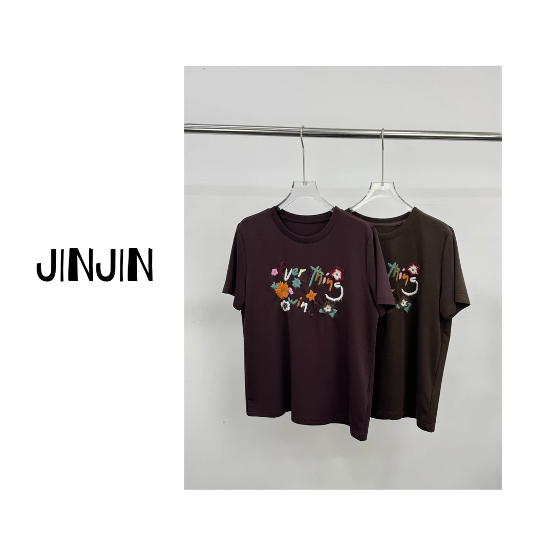 【JINJIN】2025秋冬新款小众设计款短袖上衣（8671）NO退NO换