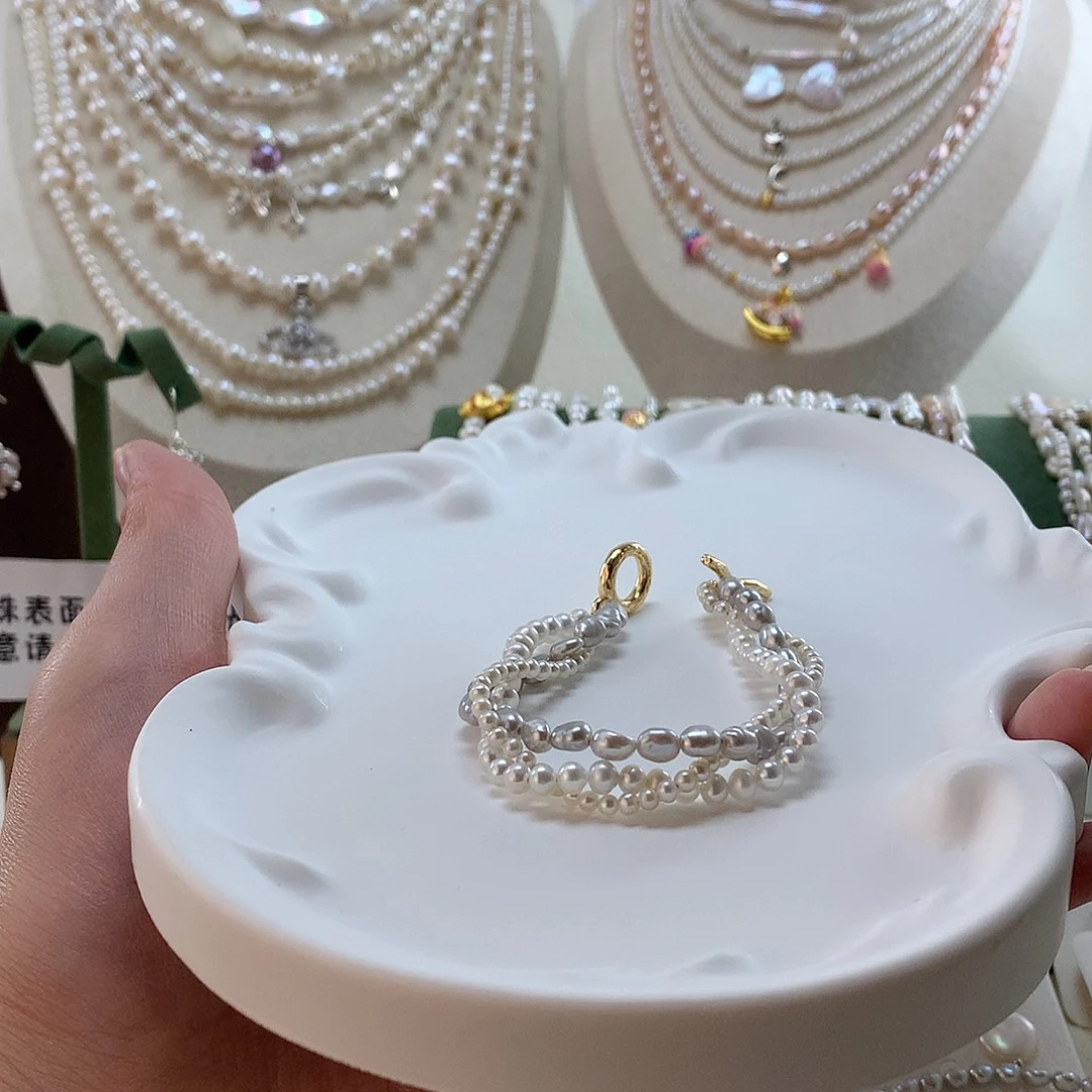 手绳合金淡水珍珠