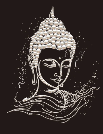 钻石贴珍珠梵音禅思40 ×50