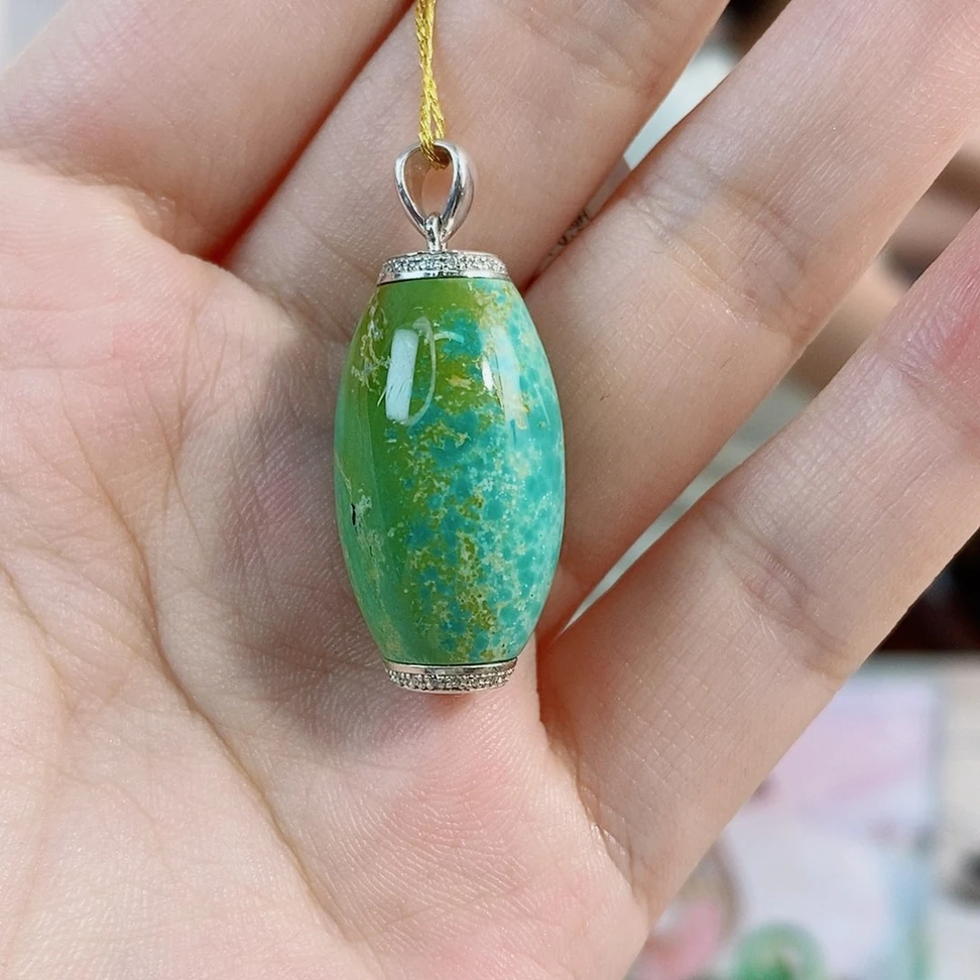 银S925镶嵌绿松石珠宝奇石