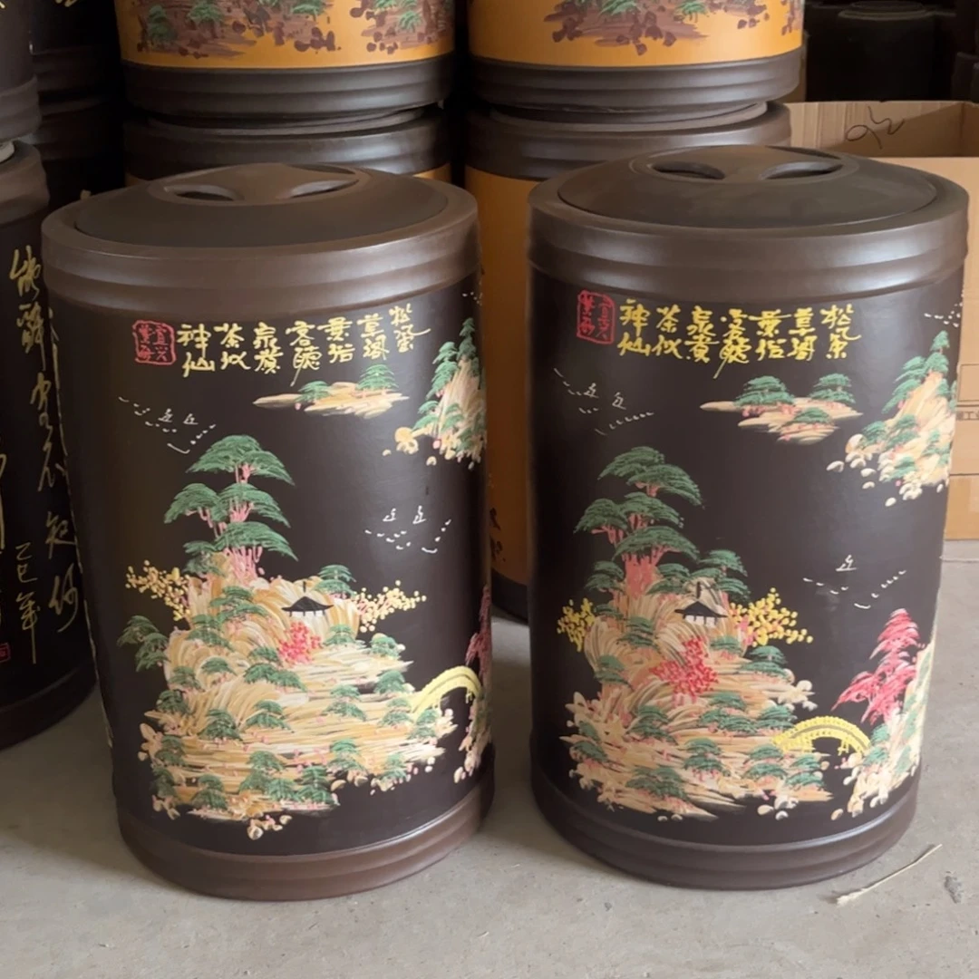 紫砂茶叶罐80饼2个