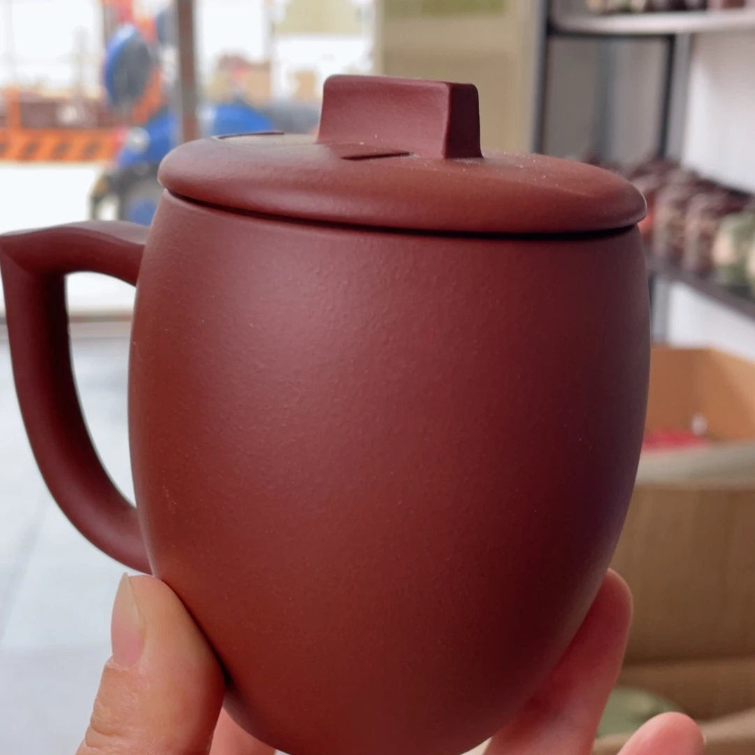 【闪购商品】茶杯紫砂宜兴原矿紫砂盖杯微瑕