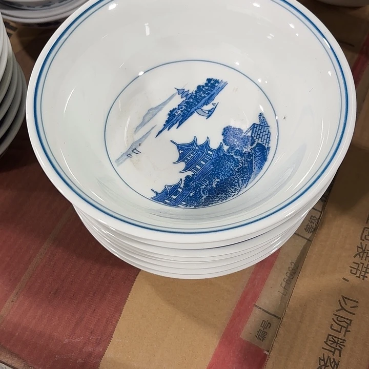 陶十八公分岳阳楼菜碗菜碗