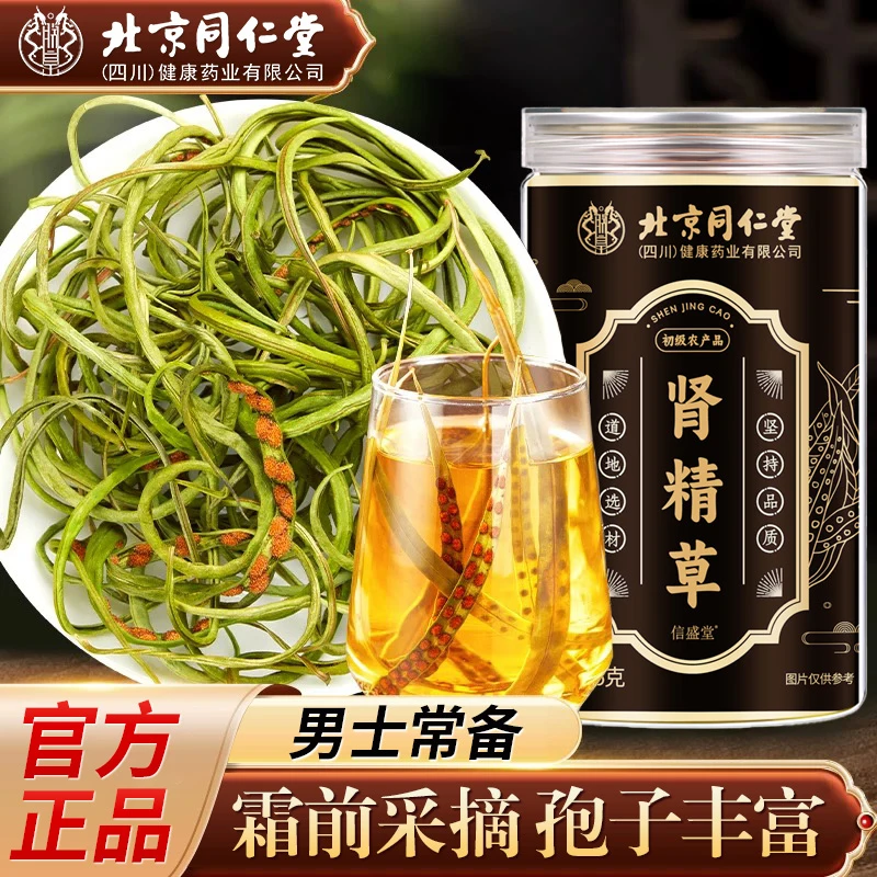 北京同仁堂肾精草肾精茶东北长白山嗷嗷叫正宗黄金草泡水喝化石草