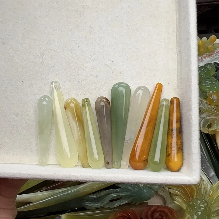 蛇纹石玉未镶嵌发簪