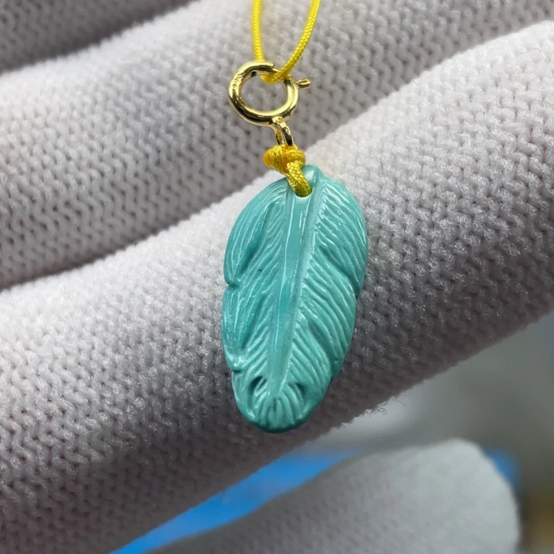 绿松石未镶嵌挂件