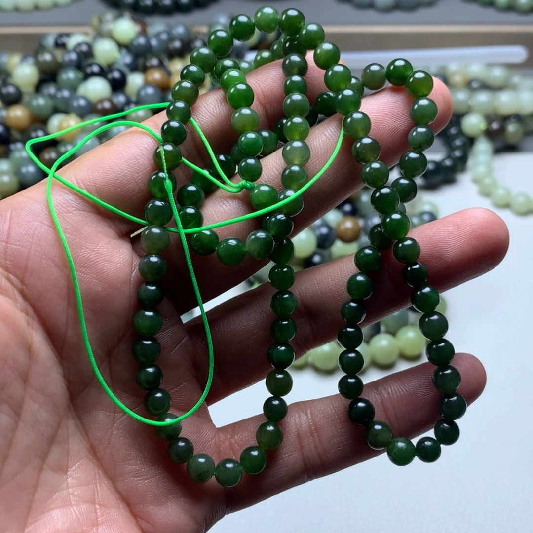 和田玉未镶嵌手链